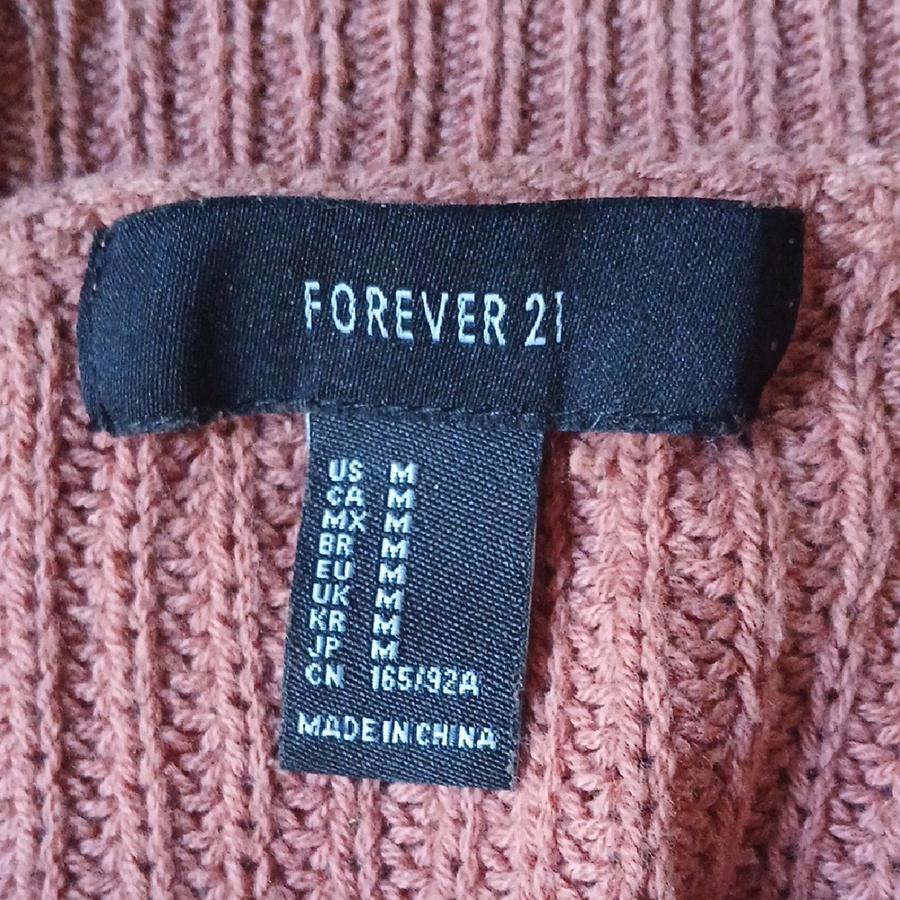 Forever 21 Magenta Sweater with Lace Detail - Picture 7 of 7